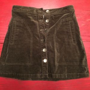 Suede Mini Skirt